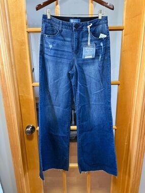 Democracy Indigo Wide Leg High-Rise AB solution Jeans